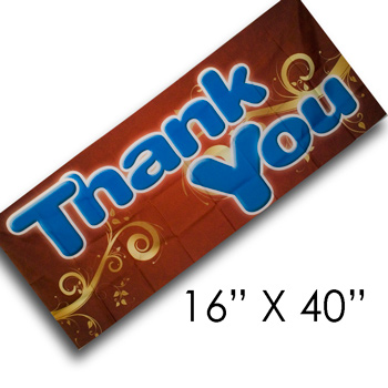(image for) Thank You Streamer - 16 by 40 - Click Image to Close